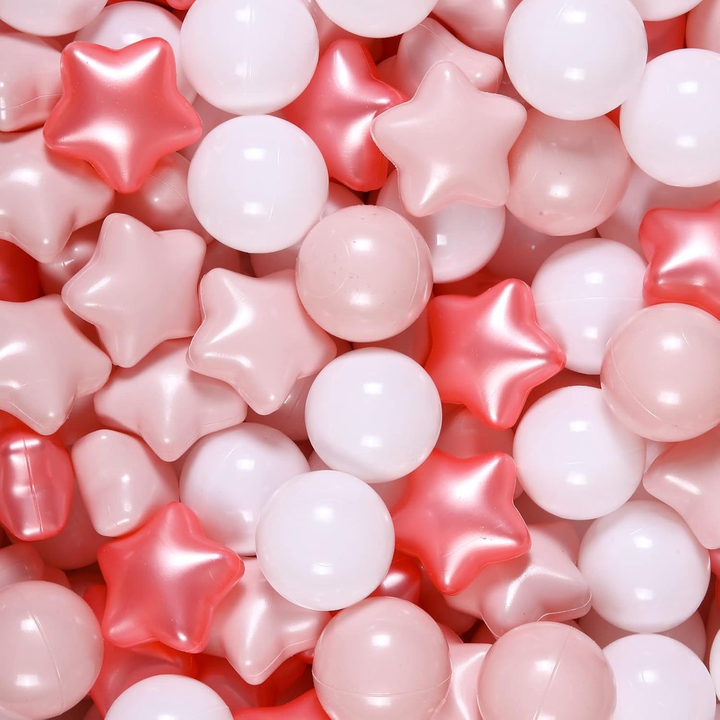 Ball Pit Balls Play Balls for Babies, Small Balls Stars for Kids Playpen Plastic Balls for Babies Ball Pool Puppy Playballs