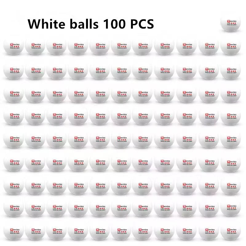 WHIZZ 3-Star 20~100 PCS Table Tennis Ball National Standard Training Balls ABS 40+ High Elasticity Quality Ping-Pong Balls