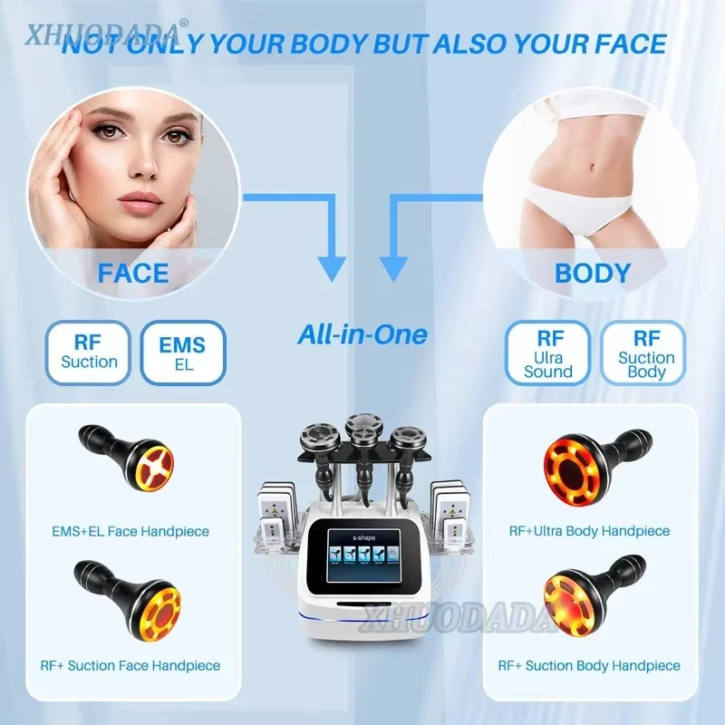 For Fat Burning Body Shaping Mini 5 in 1 40K Lipo Weight Loss Beauty Device Anti-Wrinkle Body Massage Cavitation Machine