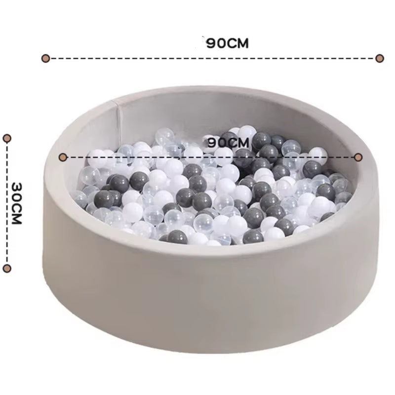 European Style Thick Sponge Ball Pit Indoor Playpen for Kids Ocean Wave Ball Pool with Balls Child'S Game Play Area