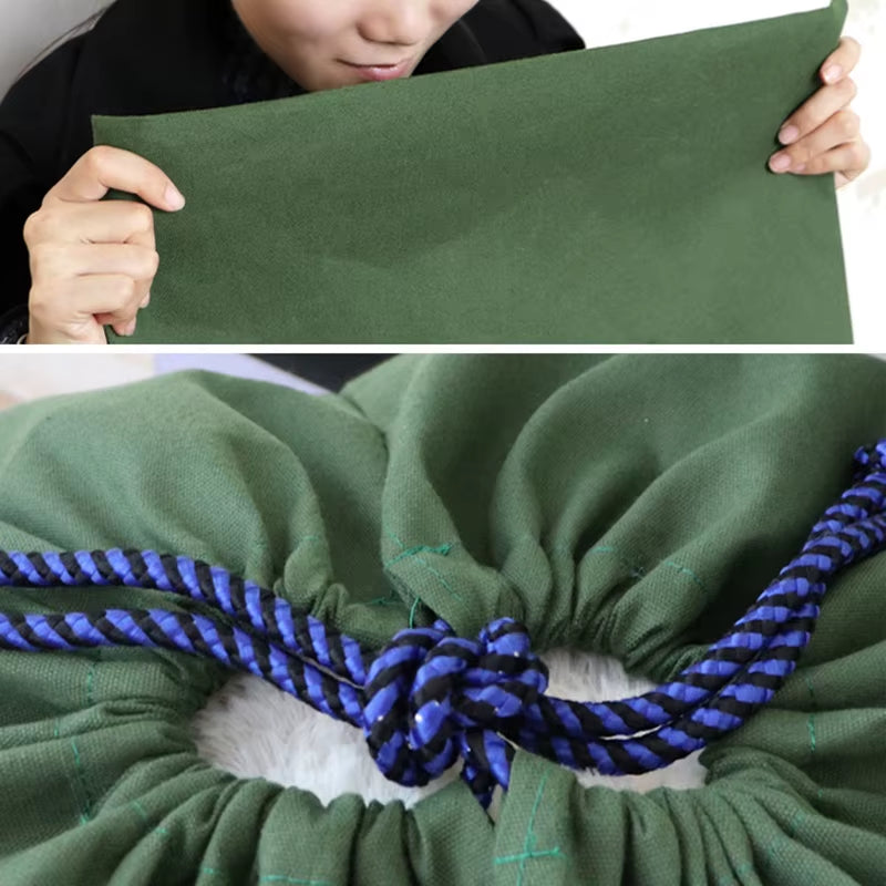 Heavy Duty Large Moving Bags Thickened Canvas Dust-Proof Drawstring Storage Pouch Bag Durable Clothing Blanket Quilt Storage Bag