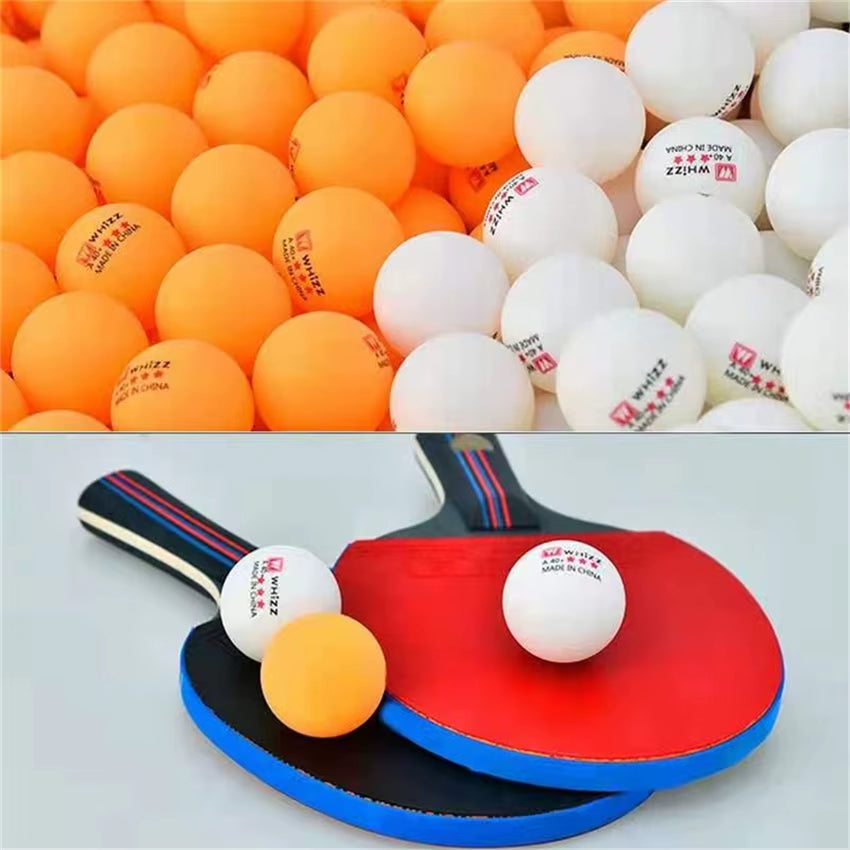 WHIZZ 3-Star 20~100 PCS Table Tennis Ball National Standard Training Balls ABS 40+ High Elasticity Quality Ping-Pong Balls