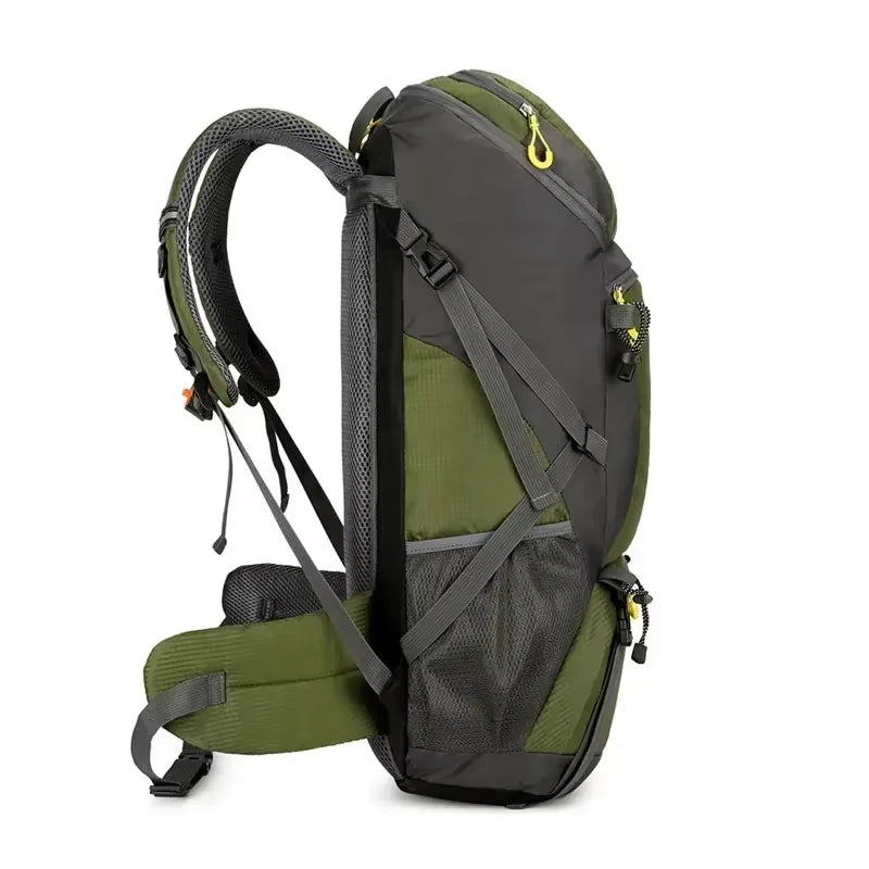 50L Travel Backpack Camping Men Large Hiking Bag Tourist Rucksack Waterproof Outdoor Sports Climbing Mountaineering Bag Luggage