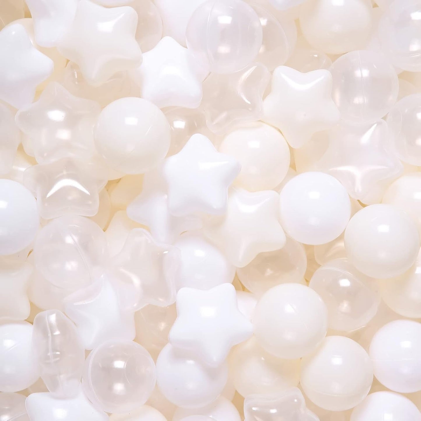 Ball Pit Balls Play Balls for Babies, Small Balls Stars for Kids Playpen Plastic Balls for Babies Ball Pool Puppy Playballs