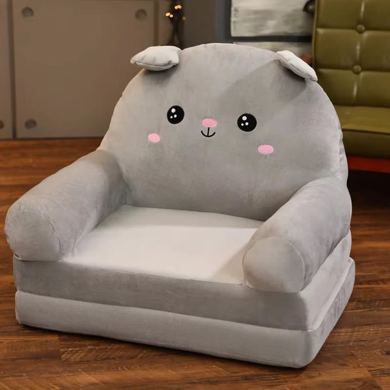 Sofas Children Sofa Cute Cartoon Lazy Folding Small Sofa Bed Girl Princess Baby Toddler Dual-Purpose Child Seat Sofas Princess