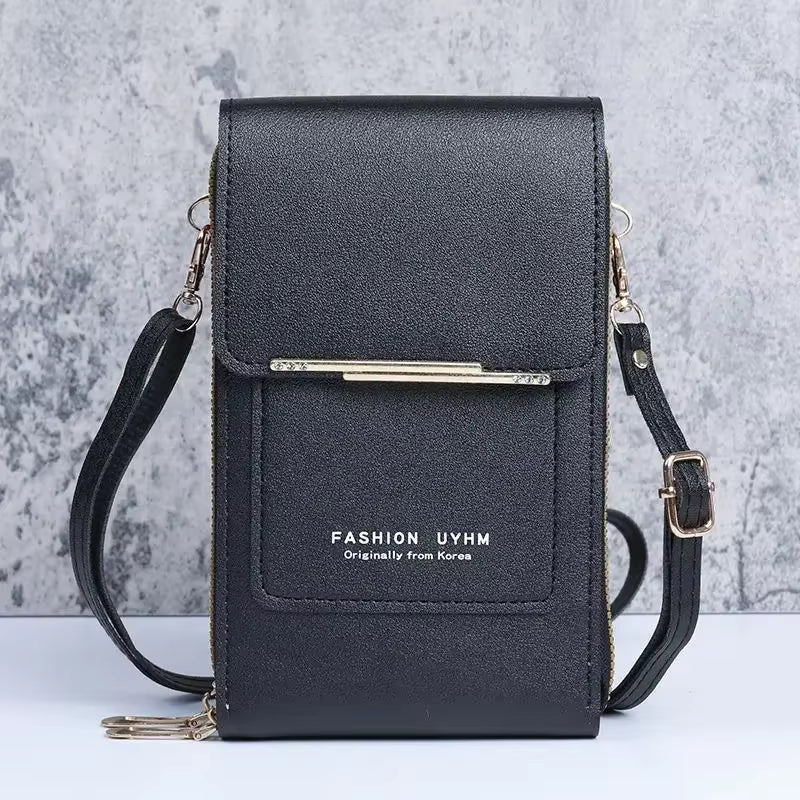 Women Bag Soft Leather Wallets Case Touch Screen Cell Phone Purse Crossbody Shoulder Strap Handbag for Female Cheap Women'S Bags