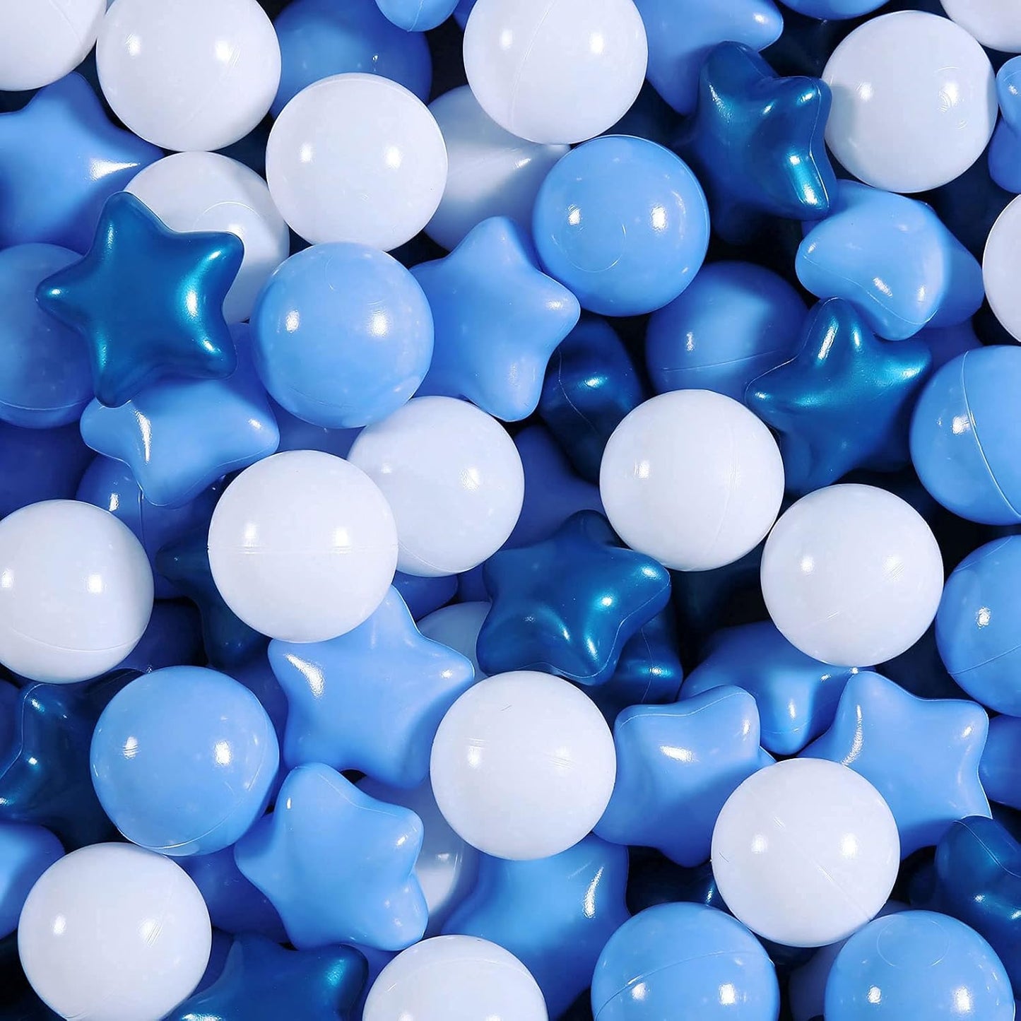Ball Pit Balls Play Balls for Babies, Small Balls Stars for Kids Playpen Plastic Balls for Babies Ball Pool Puppy Playballs