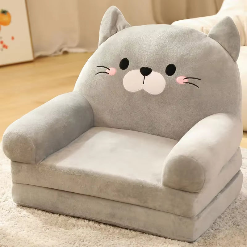 Sofas Children Sofa Cute Cartoon Lazy Folding Small Sofa Bed Girl Princess Baby Toddler Dual-Purpose Child Seat Sofas Princess
