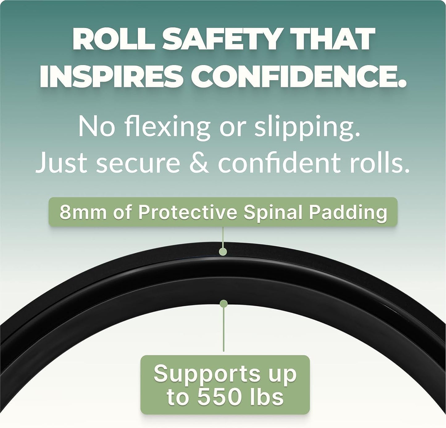 Upcircleseven Back Roller & Yoga Wheel - Relieve Lower & Upper Back Pain & Stiffness - Therapeutically Stretch, Mobilize & Decompress Your Spine - Increase Mobility, Flexibility & Alignment