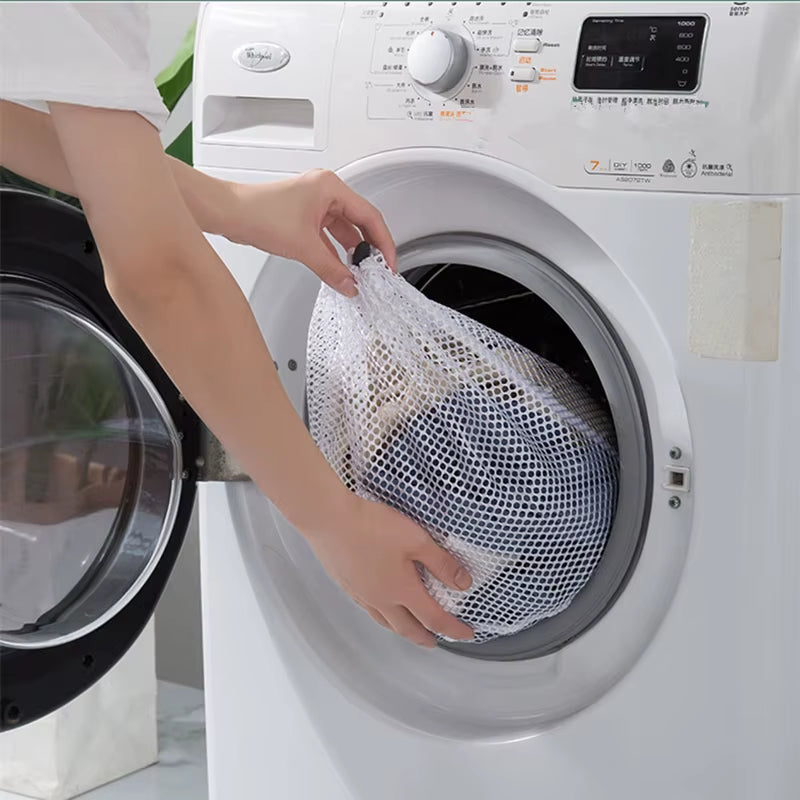 Drawstring Washing Machine Laundry Bag Underwear Bra Socks Wash Net Large Capacity Clothes Storage Pouch Mesh Dirty Laundry Bags
