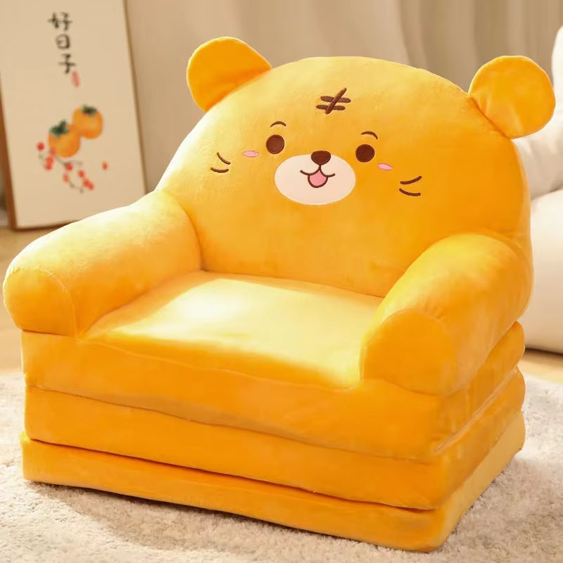 Sofas Children Sofa Cute Cartoon Lazy Folding Small Sofa Bed Girl Princess Baby Toddler Dual-Purpose Child Seat Sofas Princess