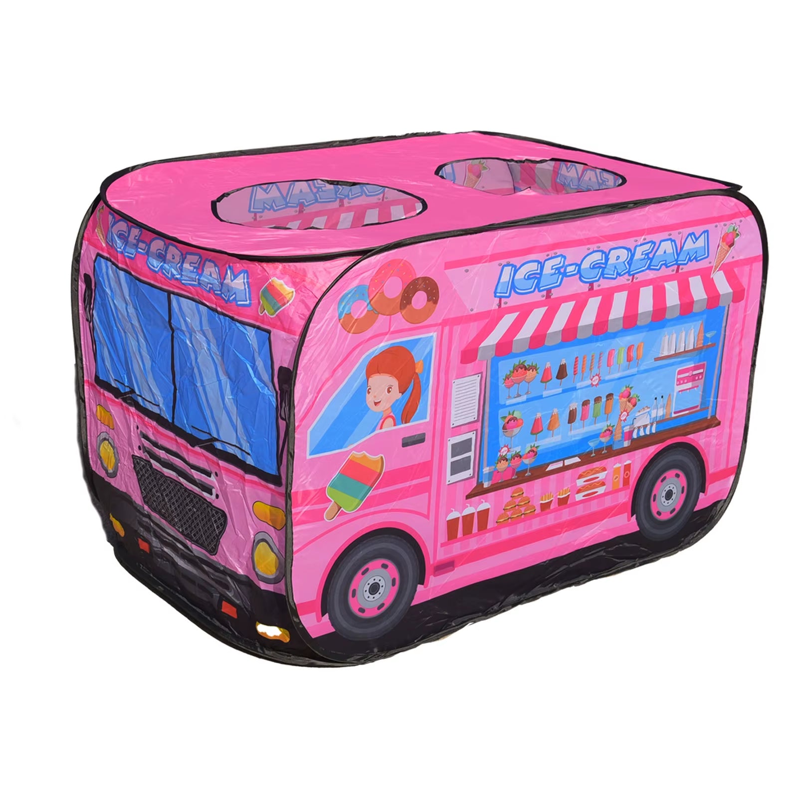 Children'S Indoor Ice Cream, Car Tent Toys, Playhouse Princesses, Boys and Girls, Game House, Folding Ocean Ball Pool