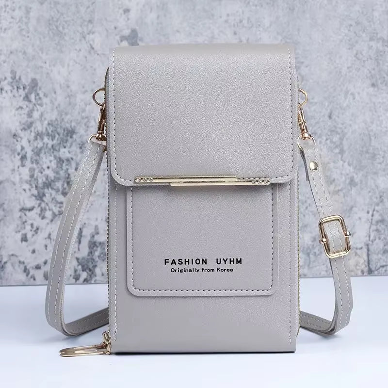 Women Bag Soft Leather Wallets Case Touch Screen Cell Phone Purse Crossbody Shoulder Strap Handbag for Female Cheap Women'S Bags