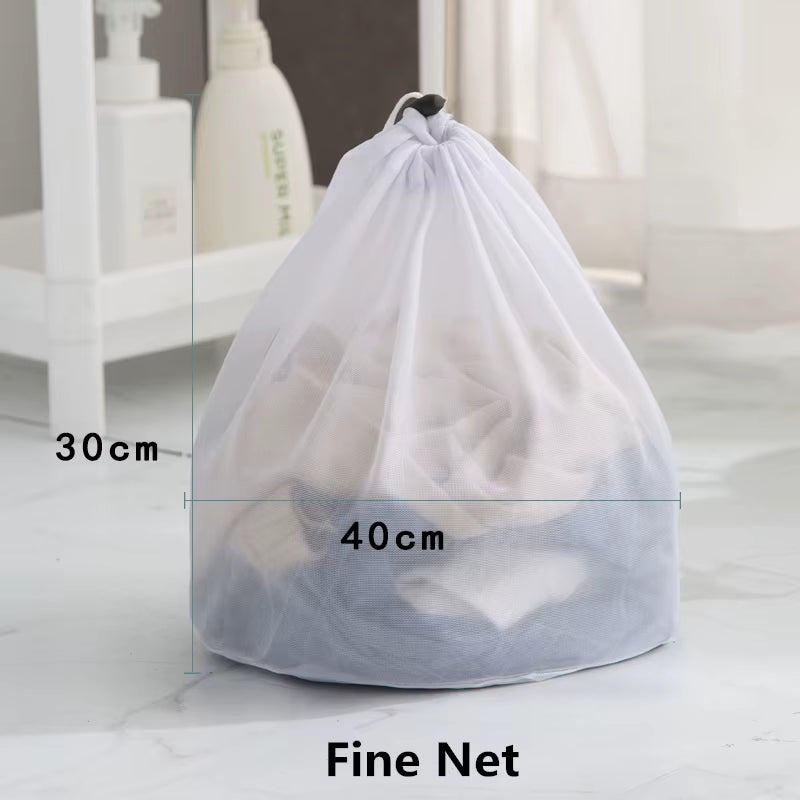 Drawstring Washing Machine Laundry Bag Underwear Bra Socks Wash Net Large Capacity Clothes Storage Pouch Mesh Dirty Laundry Bags