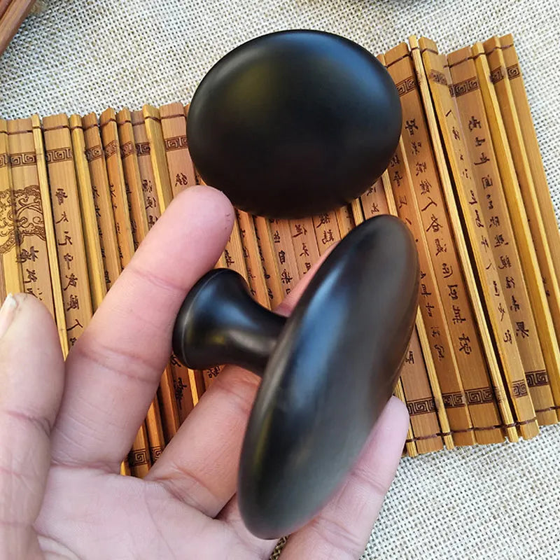 Smooth Mushroom Shape Face Massage Stone Lava Basalt Hot Stone for Spa Massage Therapy Body Facial Massage Stone