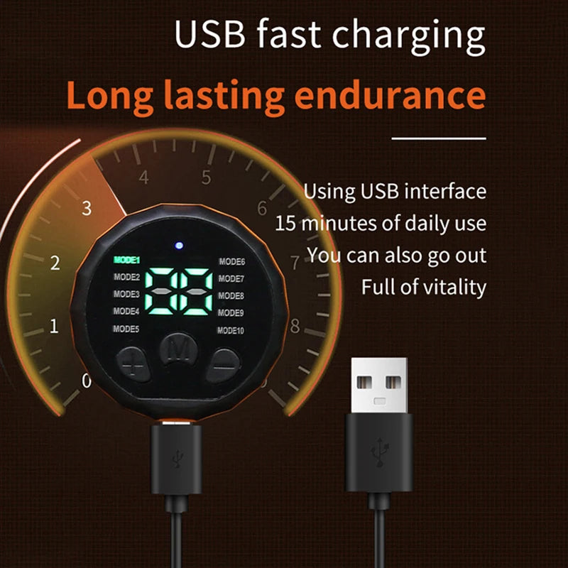 Abdominal Massager Waist Belt Muscle Toner Smart Abdominal Muscle Trainer for Arm Leg Workout Training Fitness Massage Equipment