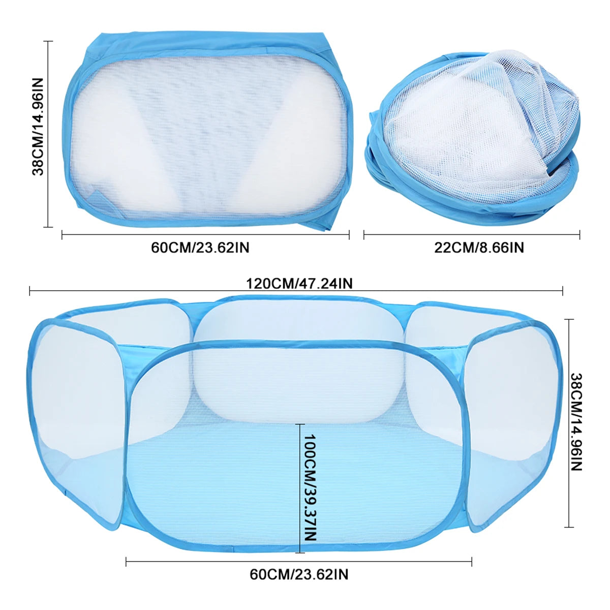 Child Ocean Ball Pool Portable Cute Children Ball Pit Easy Folding Toddler Ocean Balls Play Pools for Indoor Outdoor Game House