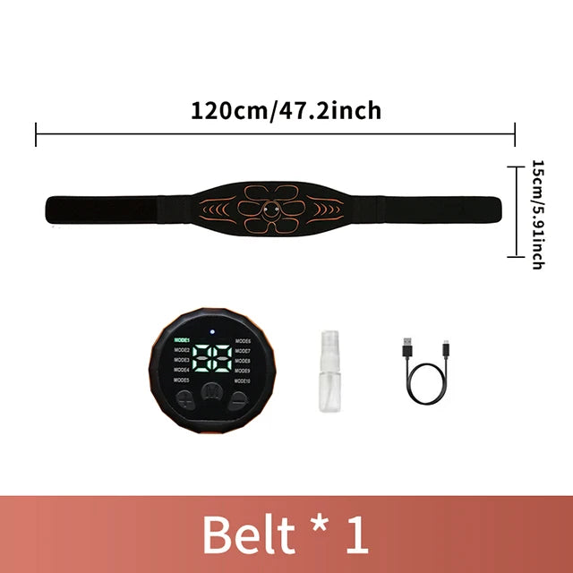 Abdominal Massager Waist Belt Muscle Toner Smart Abdominal Muscle Trainer for Arm Leg Workout Training Fitness Massage Equipment