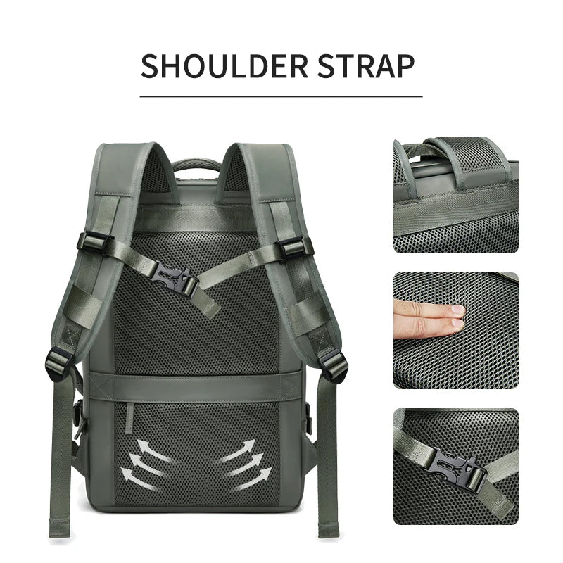 Travel Backpack For Men Expanded 39L hiking Business Laptop Backpack For Women USB charging 17 inch waterproof school Backpack