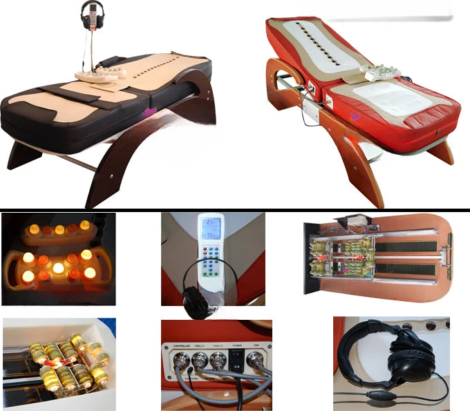 Electric Jade Roller Massage Bed