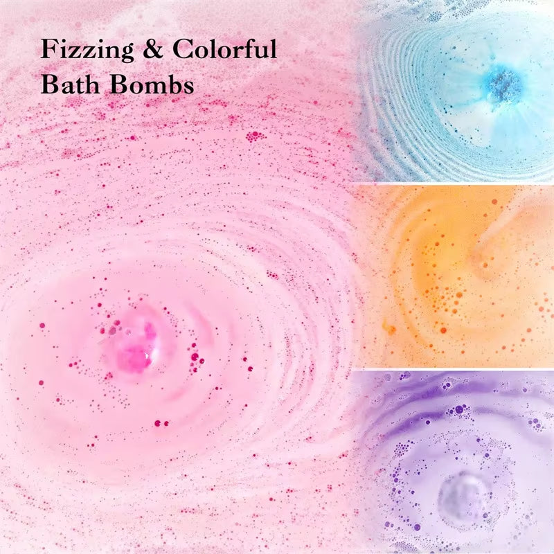 Bath Bombs Gift,1/2Pcs Handmade Rich in Essential Oil,Moisturize Dry Skin,Perfect for Bubble&Spa Bath,Birthday Mothers Day Gifts