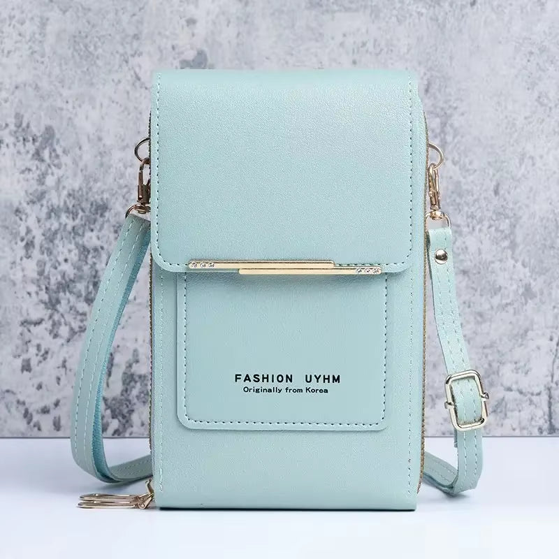 Women Bag Soft Leather Wallets Case Touch Screen Cell Phone Purse Crossbody Shoulder Strap Handbag for Female Cheap Women'S Bags