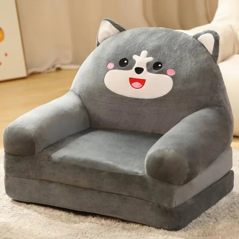 Sofas Children Sofa Cute Cartoon Lazy Folding Small Sofa Bed Girl Princess Baby Toddler Dual-Purpose Child Seat Sofas Princess