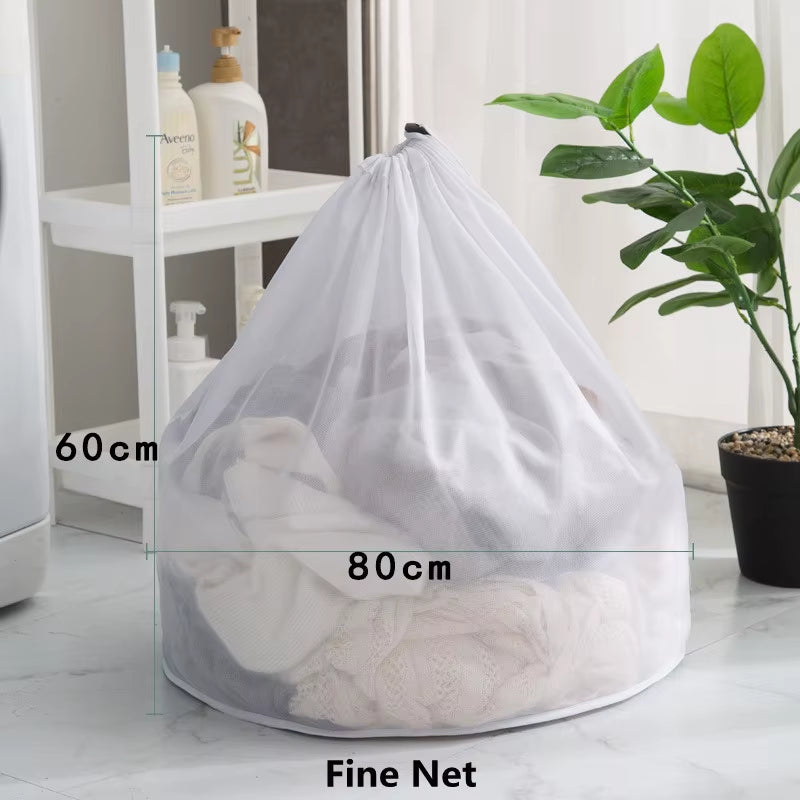 Drawstring Washing Machine Laundry Bag Underwear Bra Socks Wash Net Large Capacity Clothes Storage Pouch Mesh Dirty Laundry Bags