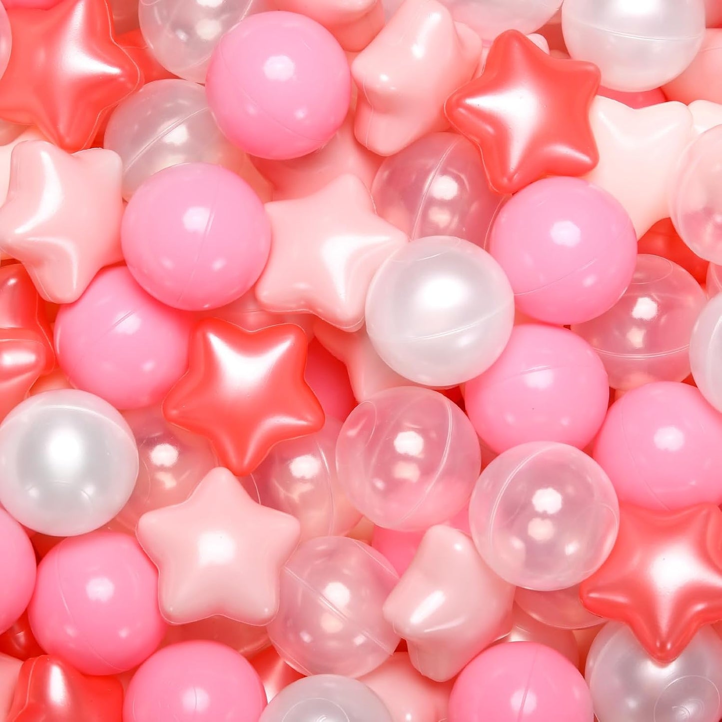 Ball Pit Balls Play Balls for Babies, Small Balls Stars for Kids Playpen Plastic Balls for Babies Ball Pool Puppy Playballs