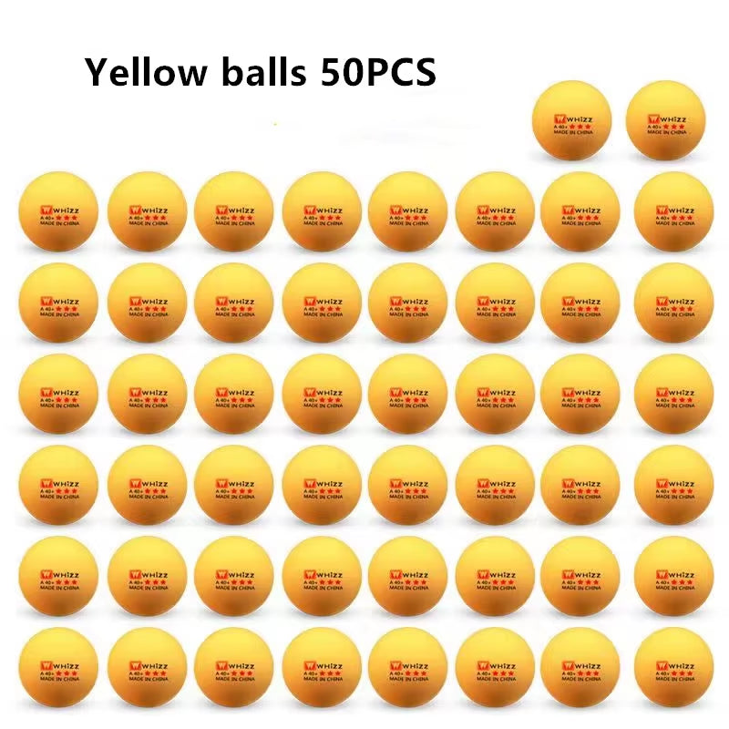 WHIZZ 3-Star 20~100 PCS Table Tennis Ball National Standard Training Balls ABS 40+ High Elasticity Quality Ping-Pong Balls