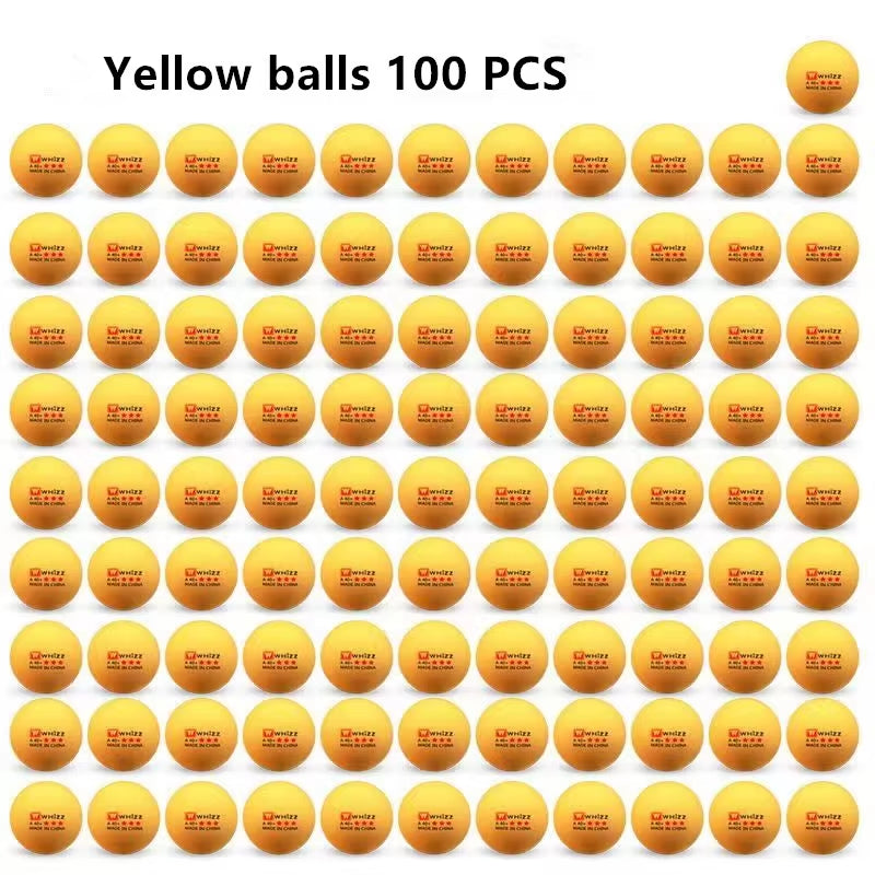 WHIZZ 3-Star 20~100 PCS Table Tennis Ball National Standard Training Balls ABS 40+ High Elasticity Quality Ping-Pong Balls