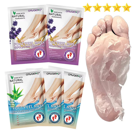 Foot Peel Mask,Exfoliator Peel off Calluses Dead Skin Callus Remover,Foot Mask for Dry Cracked Feet,Foot Peel Mask with Lavende