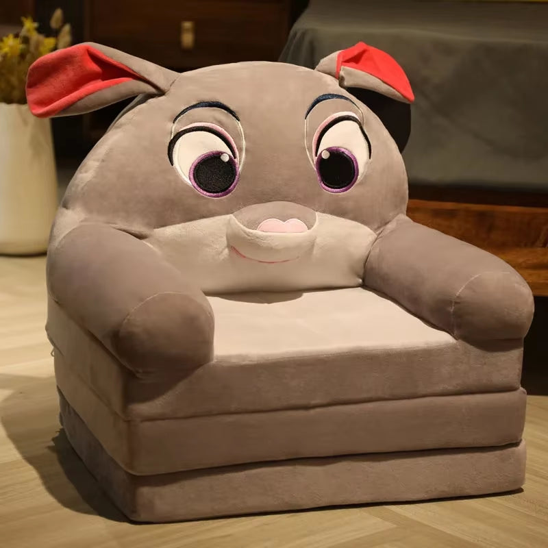 Sofas Children Sofa Cute Cartoon Lazy Folding Small Sofa Bed Girl Princess Baby Toddler Dual-Purpose Child Seat Sofas Princess