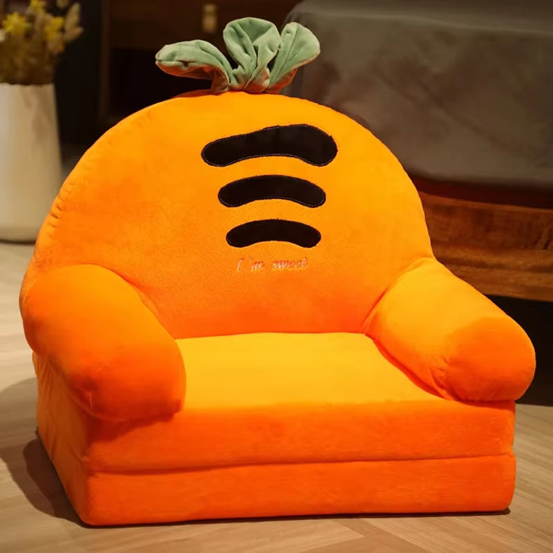 Sofas Children Sofa Cute Cartoon Lazy Folding Small Sofa Bed Girl Princess Baby Toddler Dual-Purpose Child Seat Sofas Princess