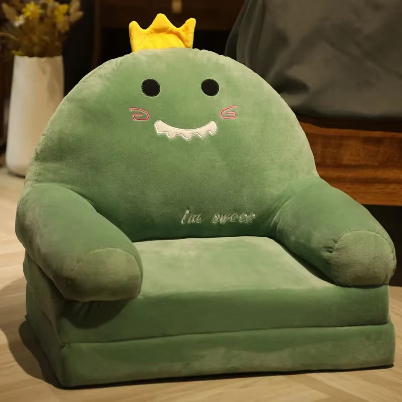 Sofas Children Sofa Cute Cartoon Lazy Folding Small Sofa Bed Girl Princess Baby Toddler Dual-Purpose Child Seat Sofas Princess