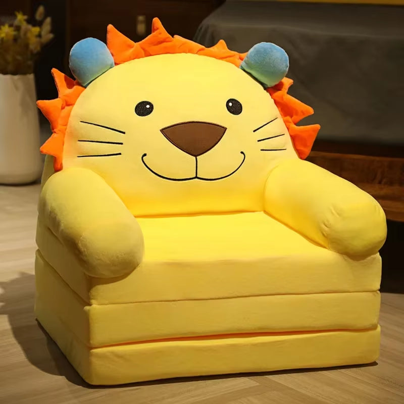 Sofas Children Sofa Cute Cartoon Lazy Folding Small Sofa Bed Girl Princess Baby Toddler Dual-Purpose Child Seat Sofas Princess