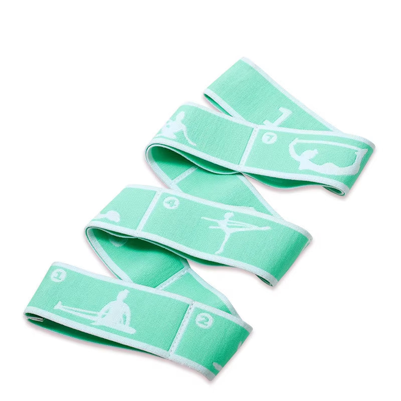 Slimming Resistance Band Yoga Auxiliary Stretching Belt Adult Latin Training Elastic Bands Beginner Pilates Multi-Functional Hot