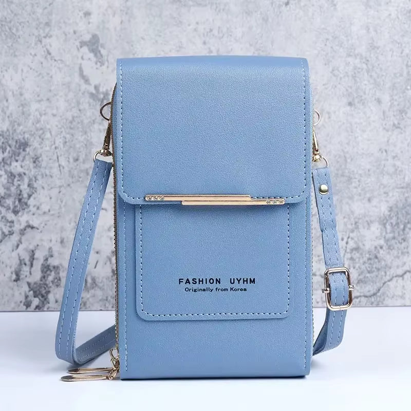 Women Bag Soft Leather Wallets Case Touch Screen Cell Phone Purse Crossbody Shoulder Strap Handbag for Female Cheap Women'S Bags