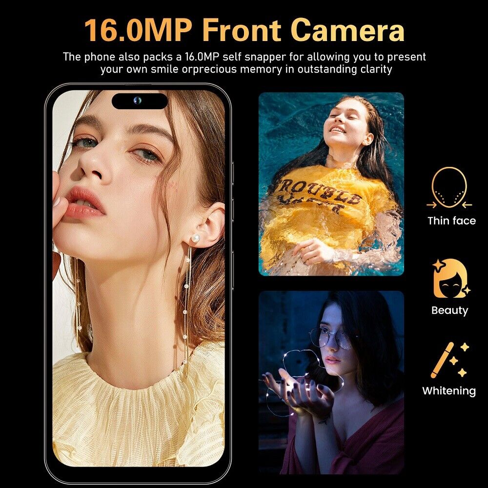 I15 Pro Max Global Unlocked Smartphone 128GB Android13 Dual SIM Cheap Cell Phone